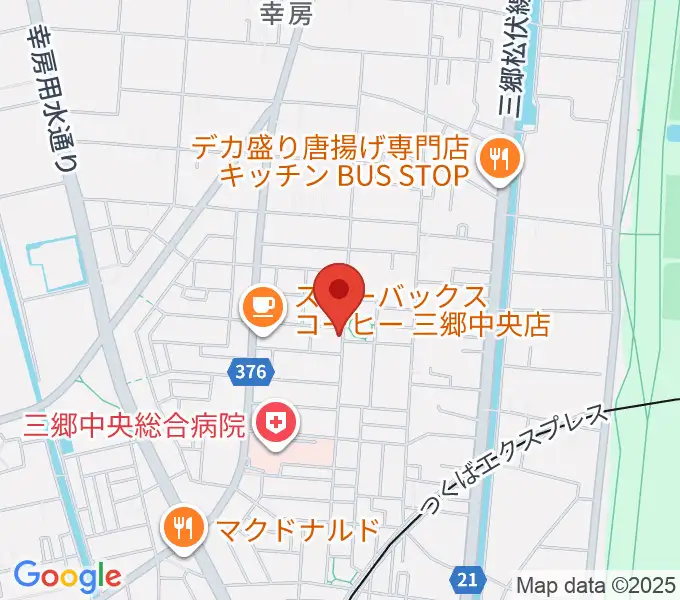 たなかピアノレッスンの地図