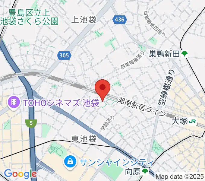 笠原音楽院の地図