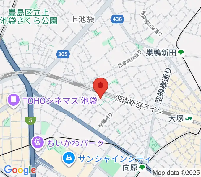 笠原音楽院の地図