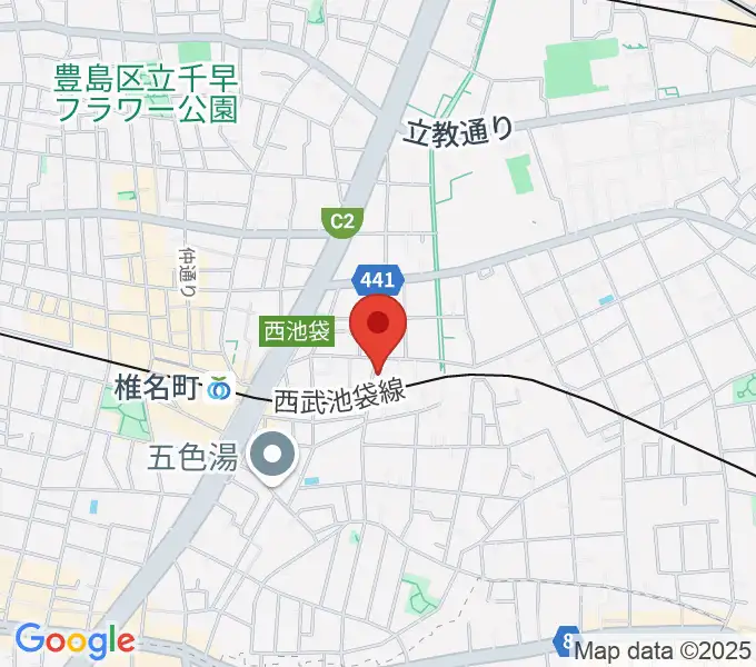 メロディアピアノ教室の地図
