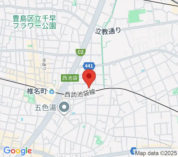 メロディアピアノ教室の地図