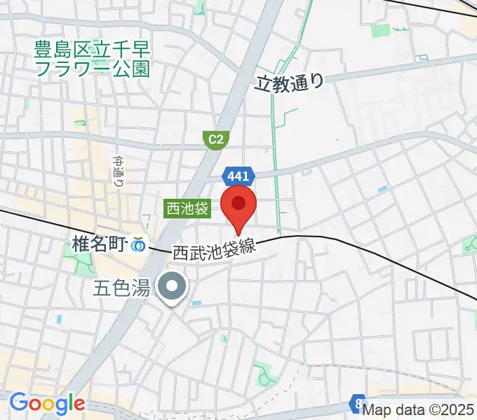 メロディアピアノ教室の地図