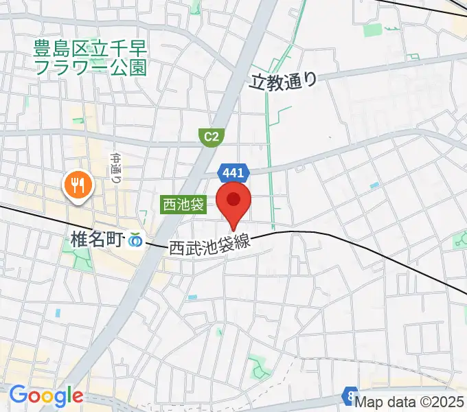 メロディアピアノ教室の地図