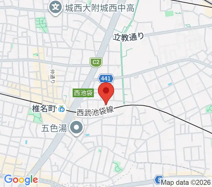 メロディアピアノ教室の地図