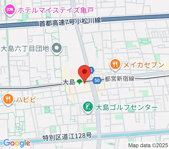 グローリーアカデミーの地図