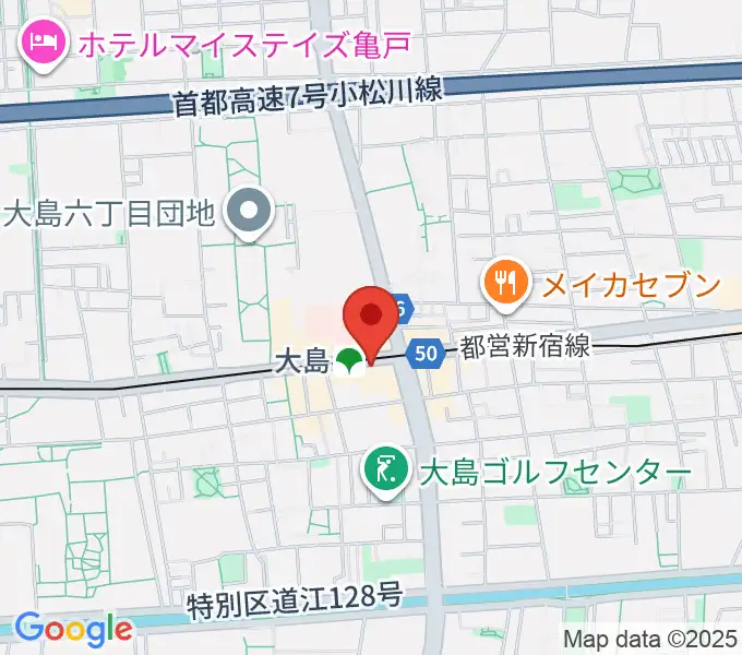 グローリーアカデミーの地図