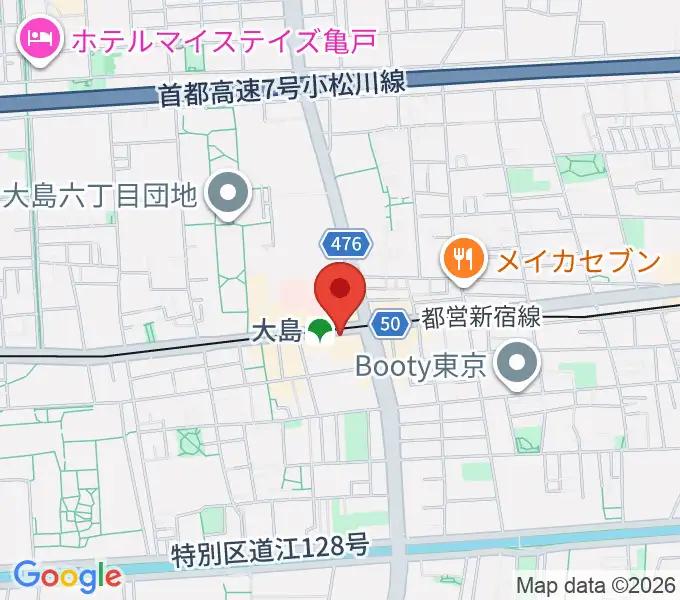 グローリーアカデミーの地図