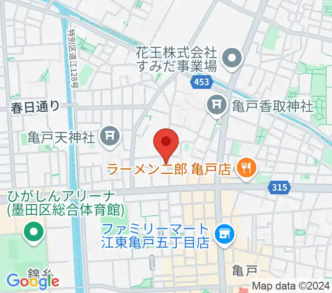 メロディポシェットの地図