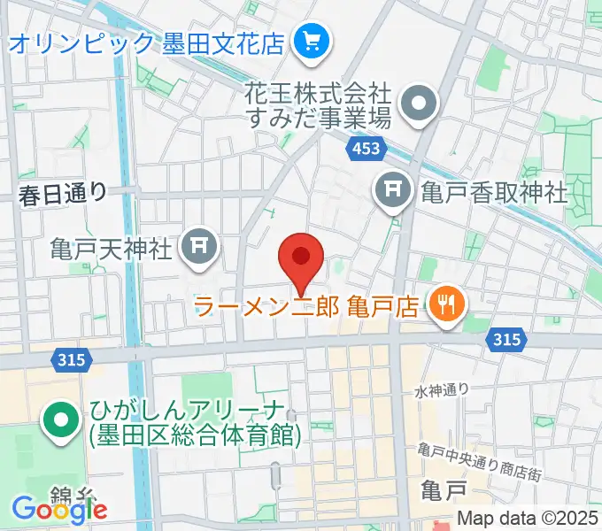 メロディポシェットの地図