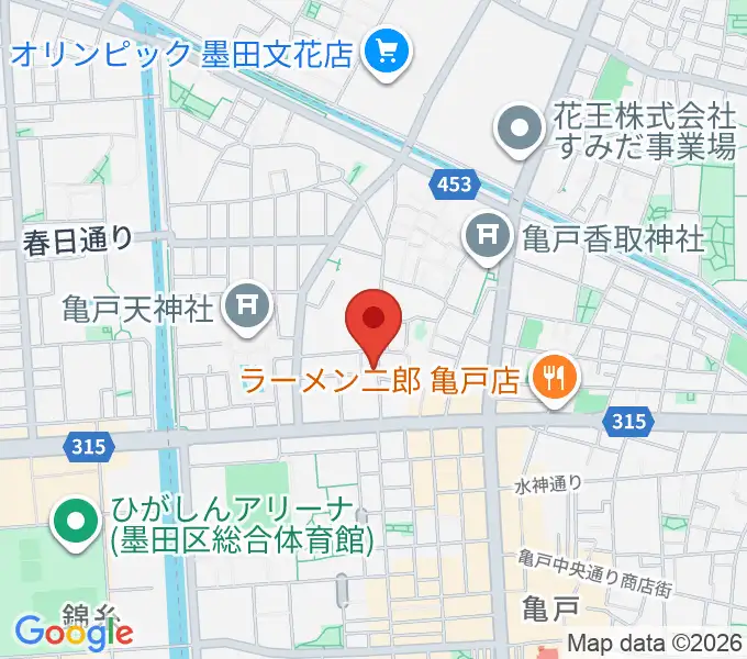 メロディポシェットの地図