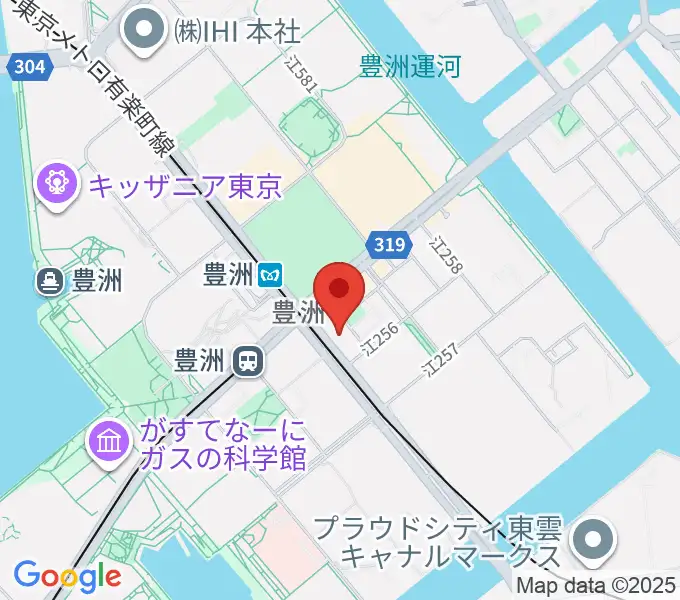 Re-music とよす音楽教室の地図