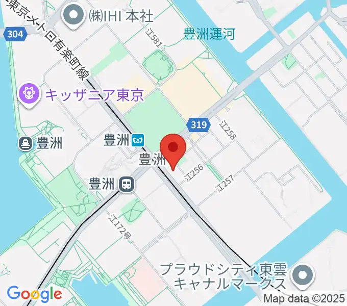 Re-music とよす音楽教室の地図