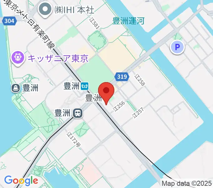 Re-music とよす音楽教室の地図