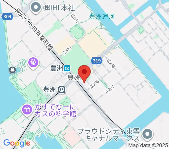 Re-music とよす音楽教室の地図