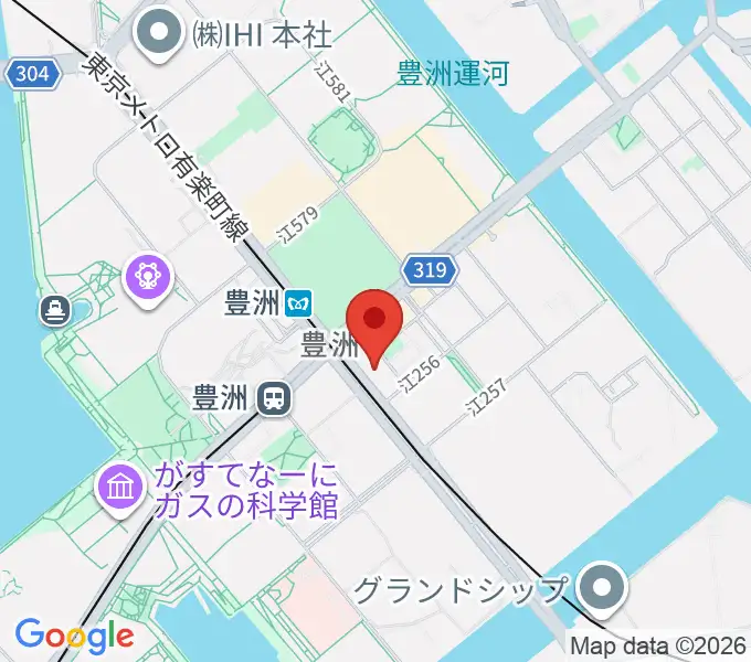 Re-music とよす音楽教室の地図