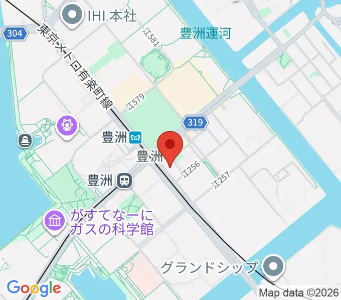 Re-music とよす音楽教室の地図