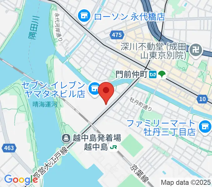 ピアノ教室ぽこあぽこ門仲教室の地図