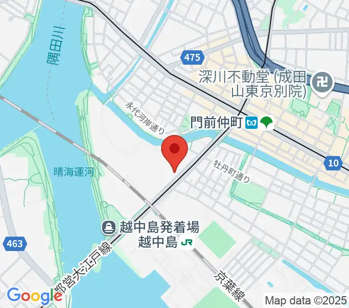 ピアノ教室ぽこあぽこ門仲教室の地図