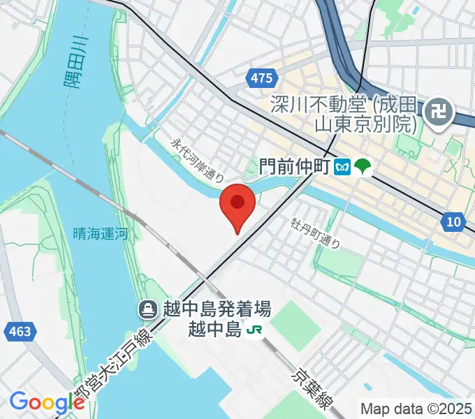 ピアノ教室ぽこあぽこ門仲教室の地図