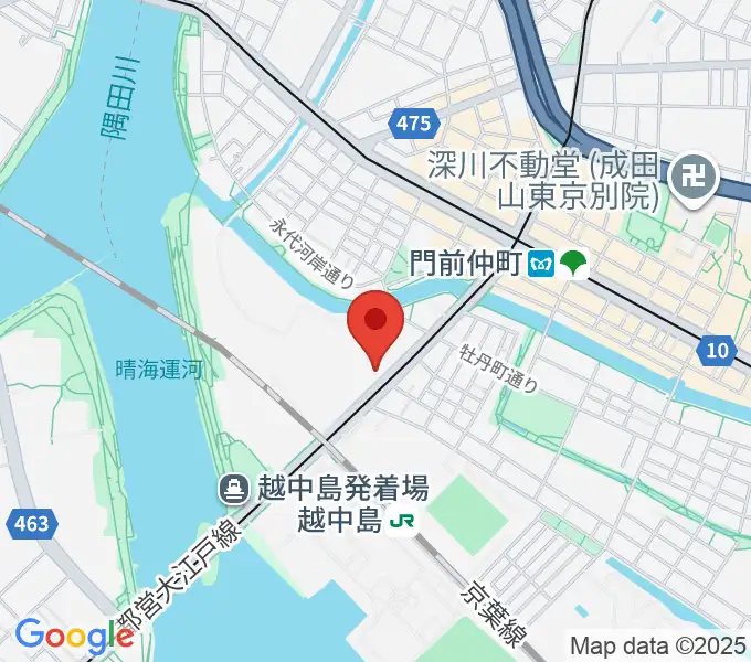 ピアノ教室ぽこあぽこ門仲教室の地図
