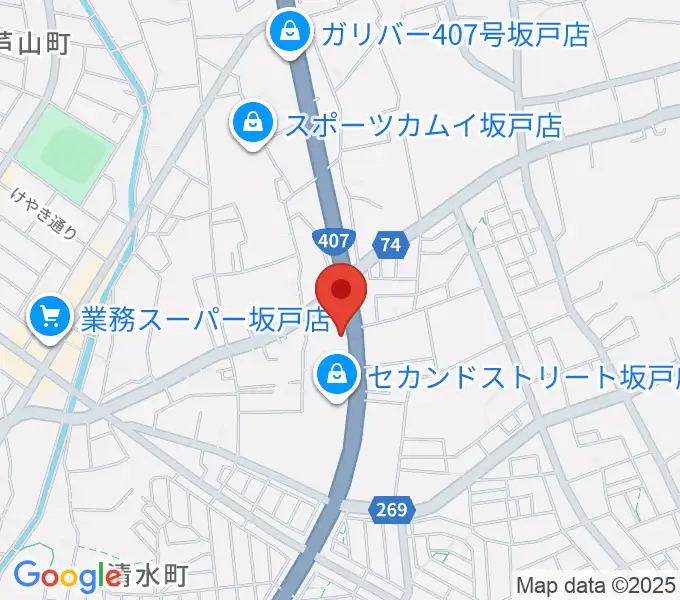 わかば楽器 ライブスペースリディムの地図