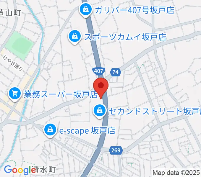 わかば楽器 ライブスペースリディムの地図