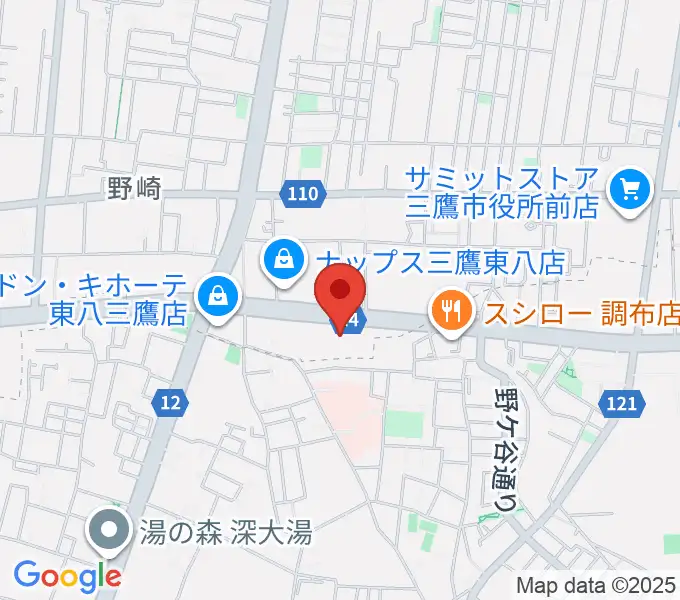 パルナスタジオの地図