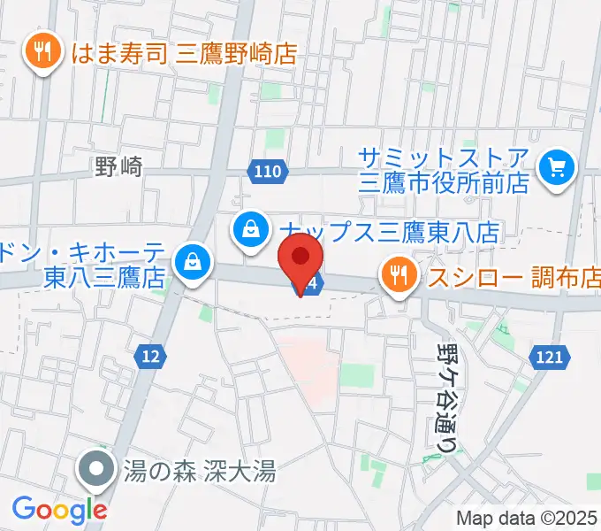 パルナスタジオの地図