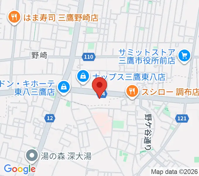 パルナスタジオの地図