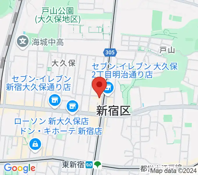 新宿Cat's holeの地図