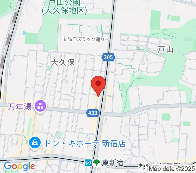新宿Cat's holeの地図