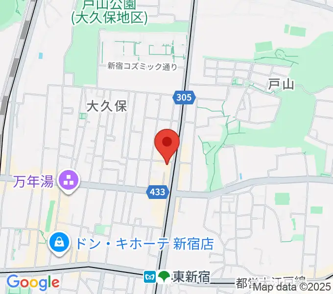新宿Cat's holeの地図