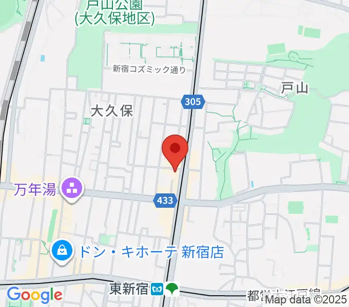 新宿Cat's holeの地図
