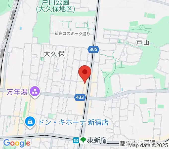 新宿Cat's holeの地図
