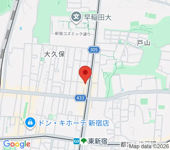 新宿Cat's holeの地図