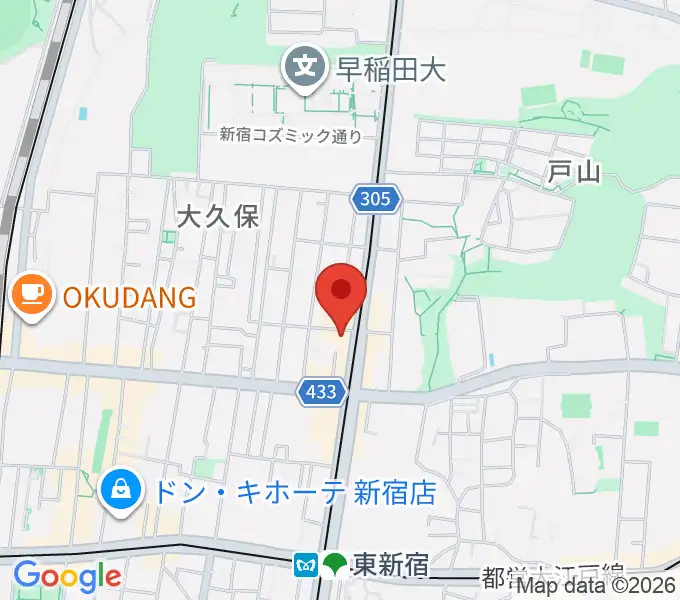 新宿Cat's holeの地図