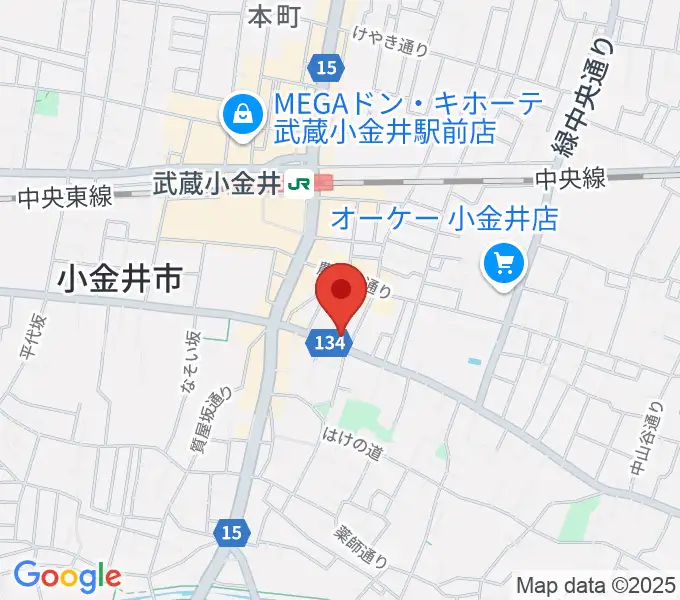 またよし真理ピアノ教室の地図