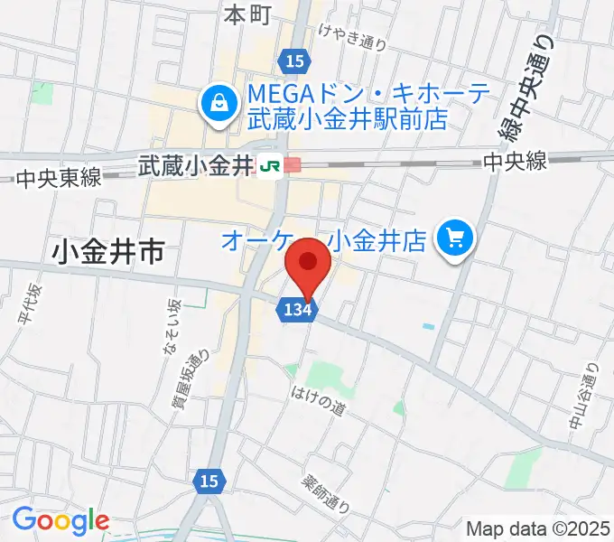 またよし真理ピアノ教室の地図
