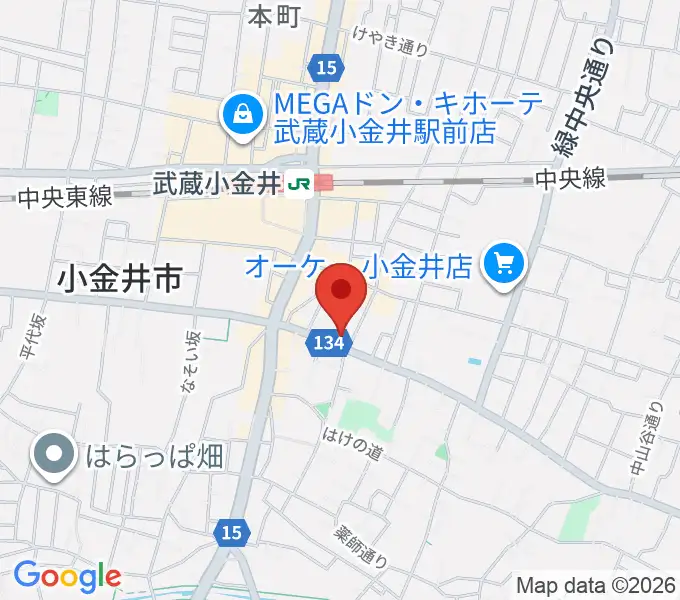 またよし真理ピアノ教室の地図