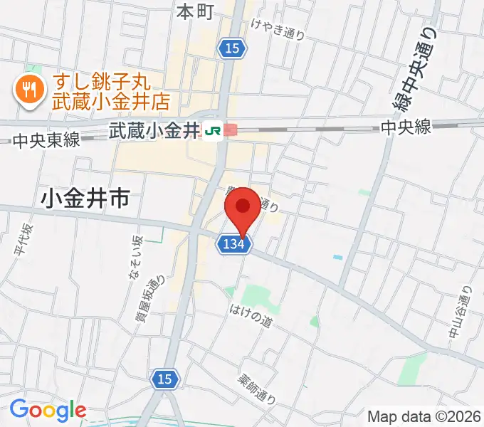またよし真理ピアノ教室の地図