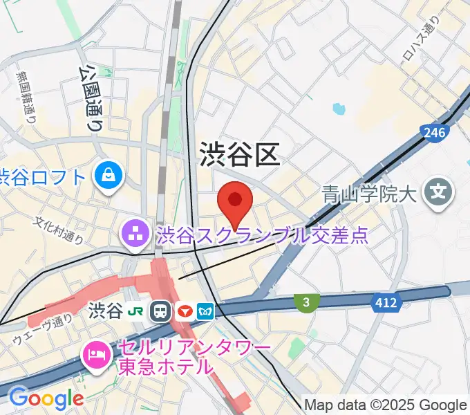 パワフルヴォイスヴォーカルスクール渋谷校の地図