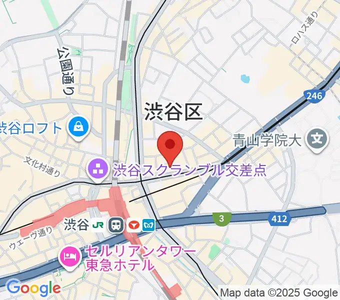 パワフルヴォイスヴォーカルスクール渋谷校の地図
