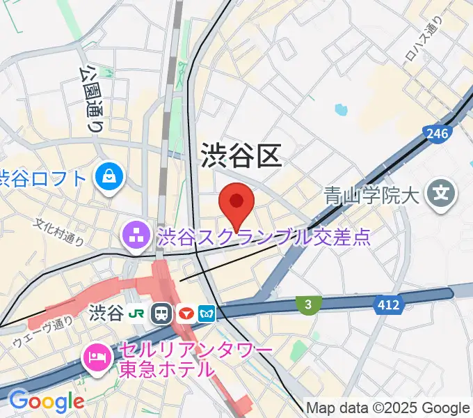 パワフルヴォイスヴォーカルスクール渋谷校の地図