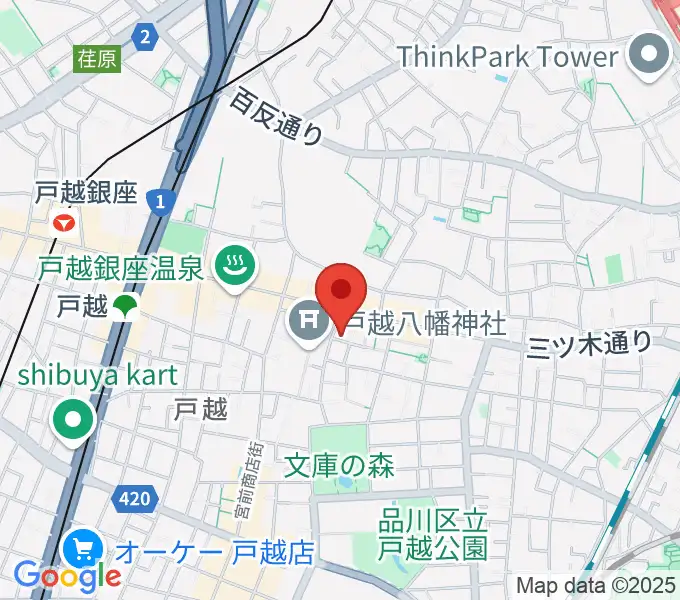 柴崎建司ギター音楽教室の地図