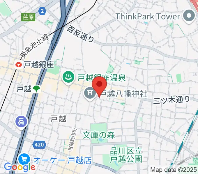 柴崎建司ギター音楽教室の地図