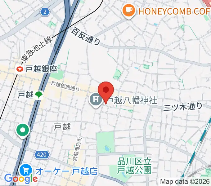 柴崎建司ギター音楽教室の地図