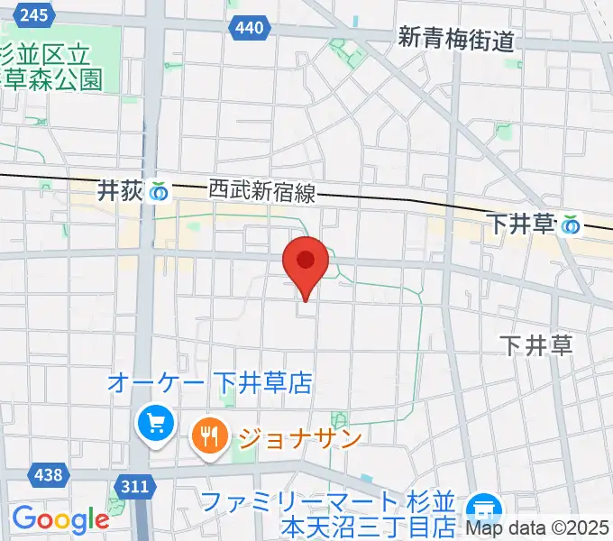 n.a.m.の地図