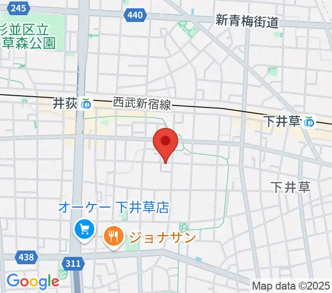 n.a.m.の地図