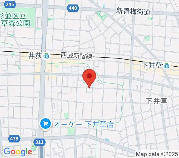 n.a.m.の地図