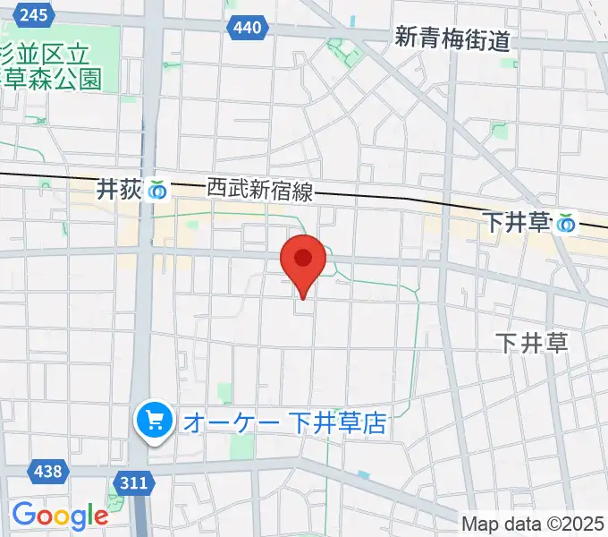 n.a.m.の地図